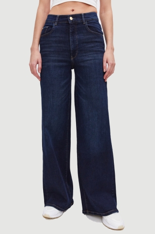 Джинсы Hepburn Wide Leg in Mediterranean Джинсы Hepburn Wide Leg in Mediterranean