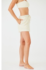 Шорты French Terry Sweat Limoncello Gingham