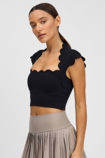 Топ Rise Above Scallop Black Топ Rise Above Scallop Black