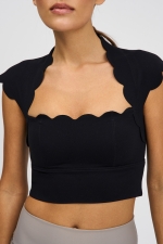 Топ Rise Above Scallop Black Топ Rise Above Scallop Black