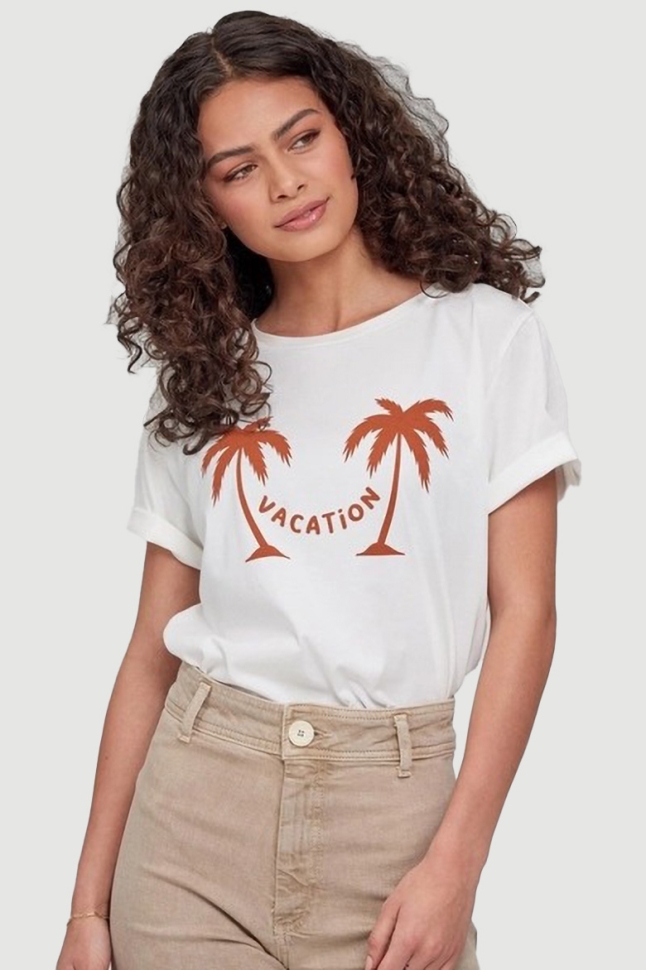 Футболка Vacation Palm Off White