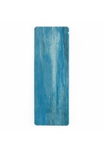 Коврик для йоги из натурального каучука Samurai Marbled голубой