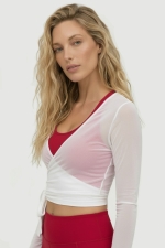 Лонгслив Балет Вуаль Молочный