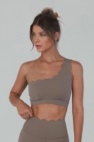 Топ Dynamic One Shoulder Sports Almold Butter