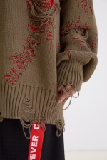 Шерстяной свитер Khaki - Red Шерстяной свитер Khaki - Red