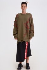 Шерстяной свитер Khaki - Red Шерстяной свитер Khaki - Red