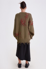 Шерстяной свитер Khaki - Red Шерстяной свитер Khaki - Red