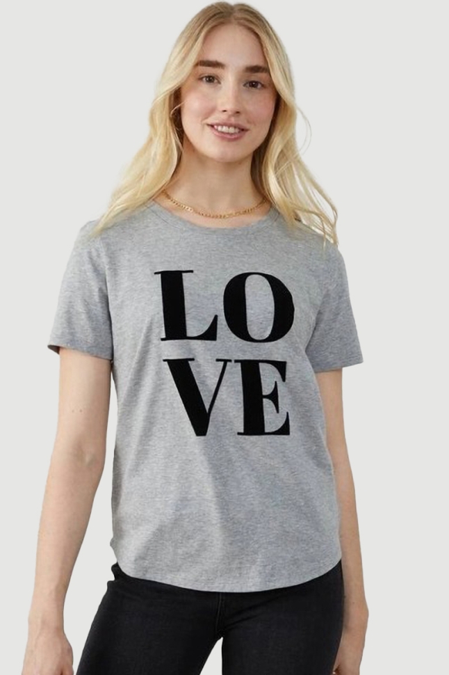 Футболка Love Heather Grey