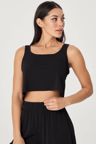 Топ Bahia Crop Black Топ Bahia Crop Black